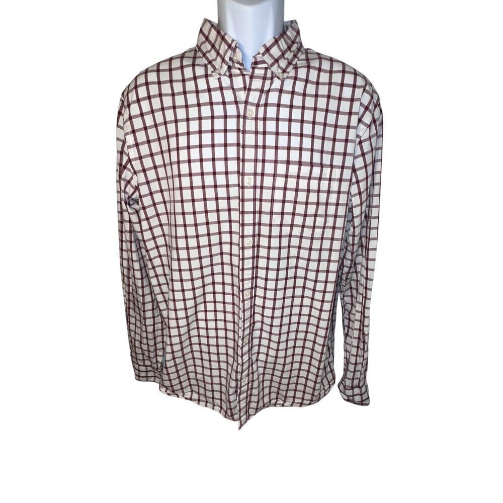 Old Navy men’s‎ L, the classic fit slim fit check long sleeve button front shirt